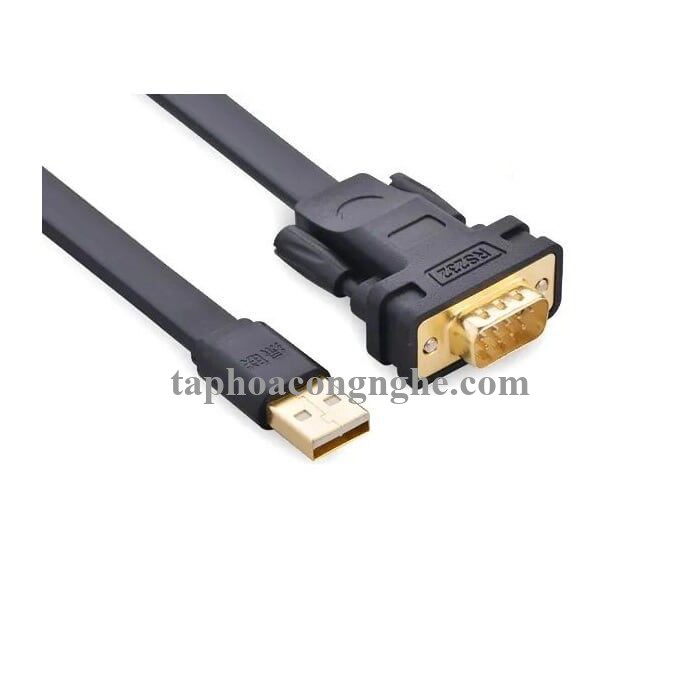 Ugreen 20221 3M Cáp tín hiệu chuyển đổi USB 2.0 sang COM RS232 dáng dẹt cao cấp CR107 30020221
